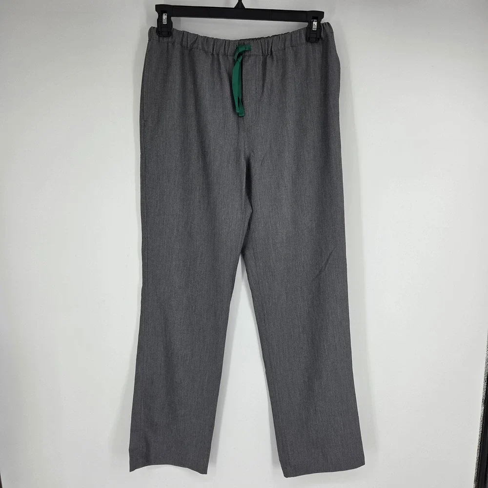 FIGS Technical Collection Mens Small Gray Scrub Pants FM4500 Elastic Drawstring